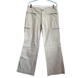 Vintage Y2K Banana Republic Baggy Wide Leg Pants Womens 8 Cargo Utility Skater